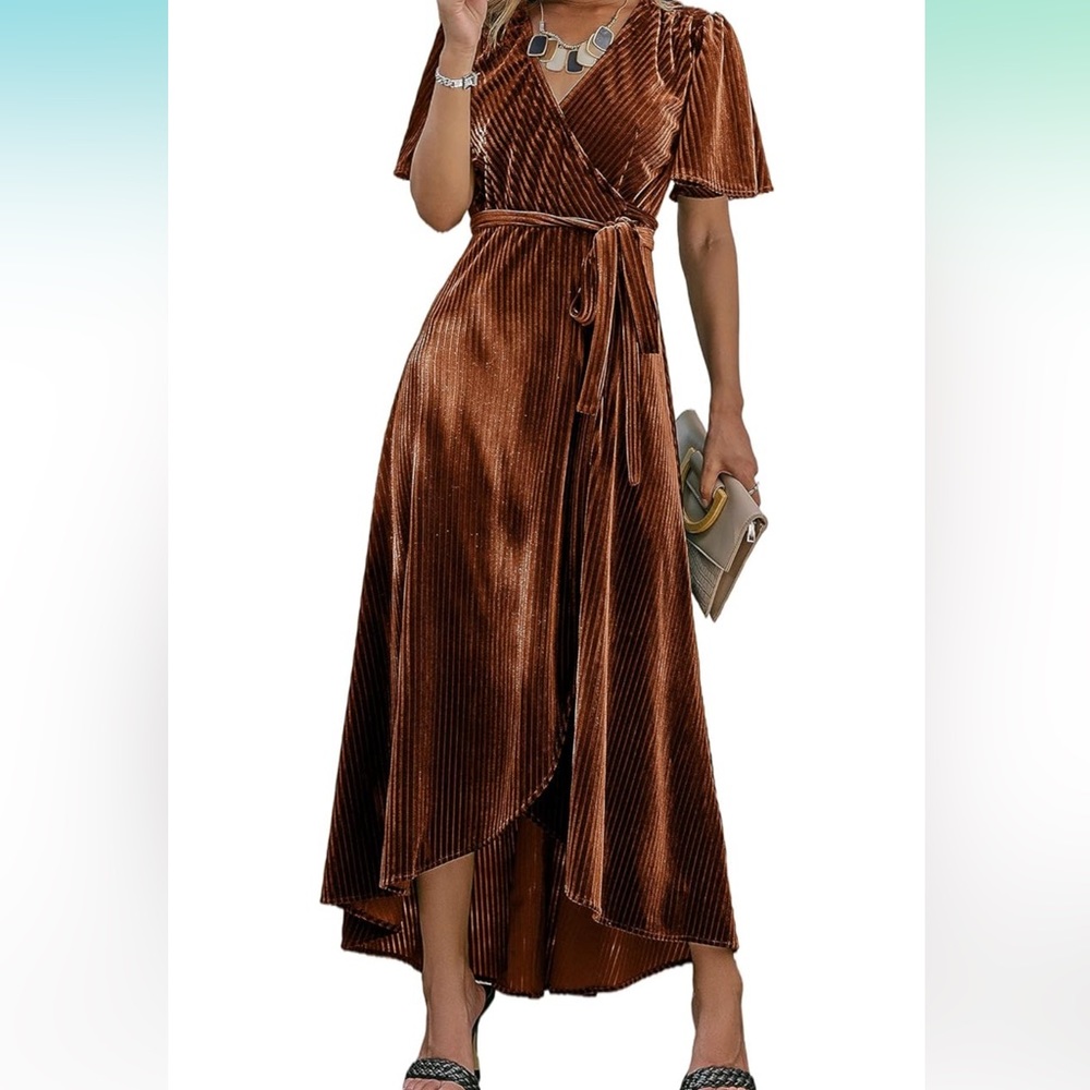 Velvet Wrap Dress